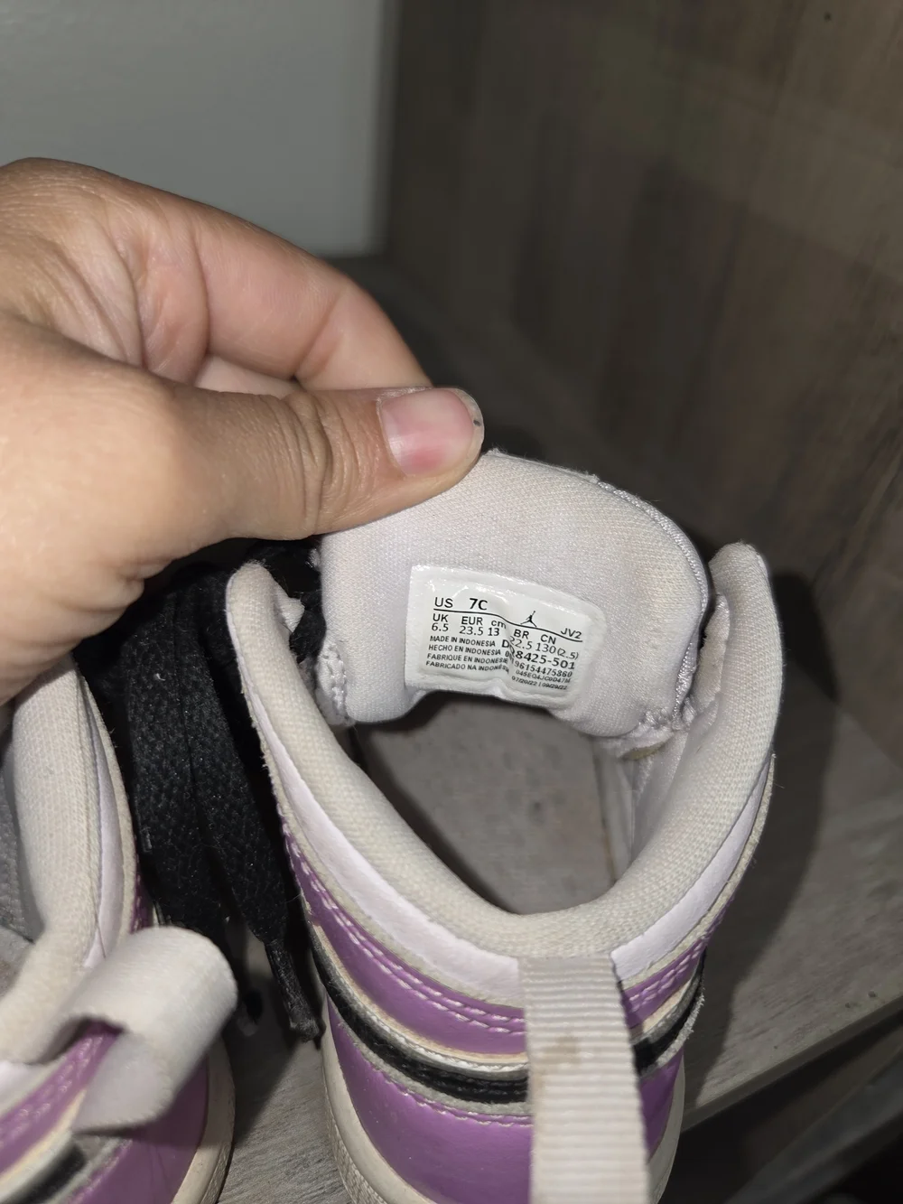 Jordan Kids' Pink, White & Black High-Top Sneakers